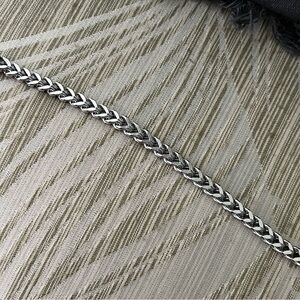 Stainless Steel 8” Wheat Chain Bracelet